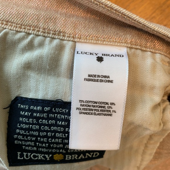 Pink with slight sparkle sheen ankle jeans - Picture 6 of 6